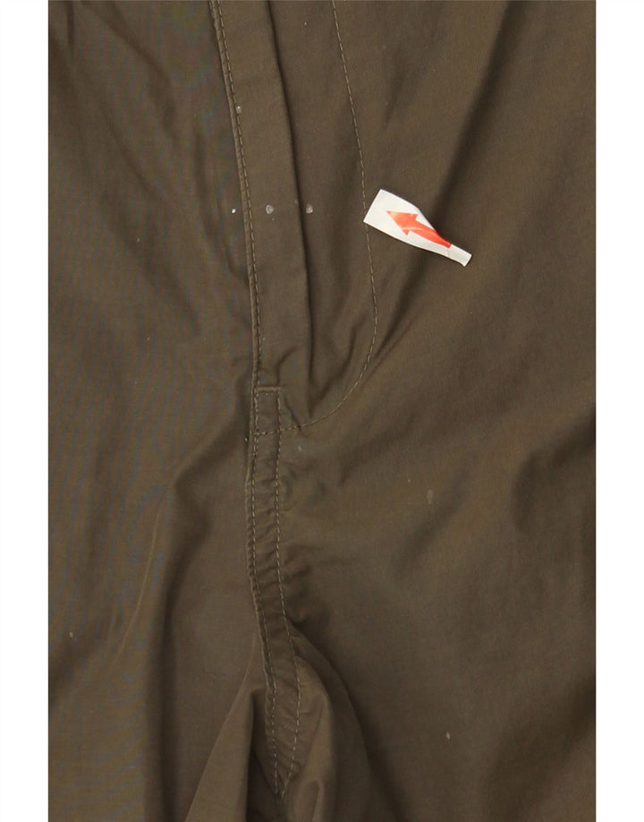 MARKS & SPENCER Pantaloni cargo dritti da uomo W40 L31 Verde Poliammide