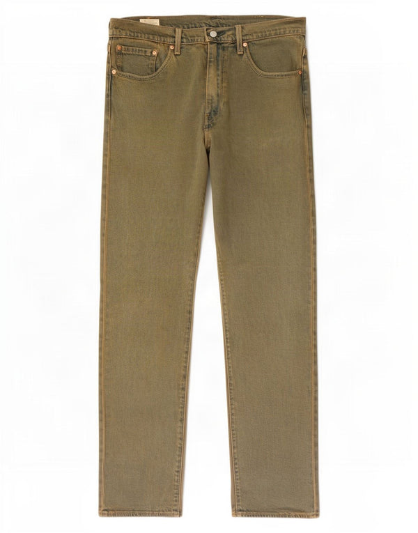 Levi's Uomo 502 Pantaloni casual affusolati W34 L34 Cotone verde