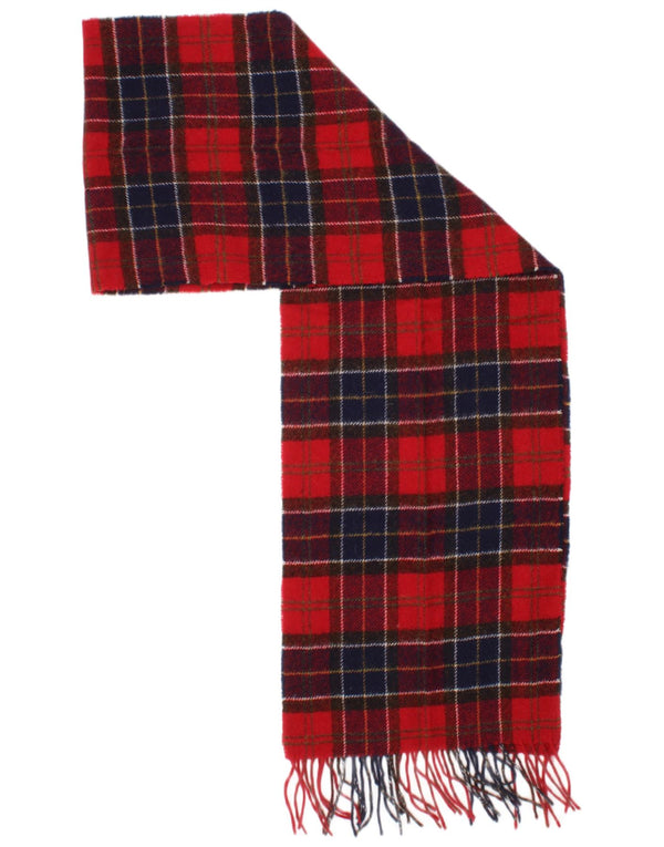Sciarpa rettangolare da uomo Barbour, taglia unica, in lana scozzese rossa, classica