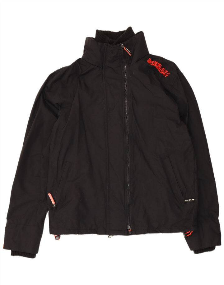 Giacca a vento da donna Superdry UK 18 XL nylon nero
