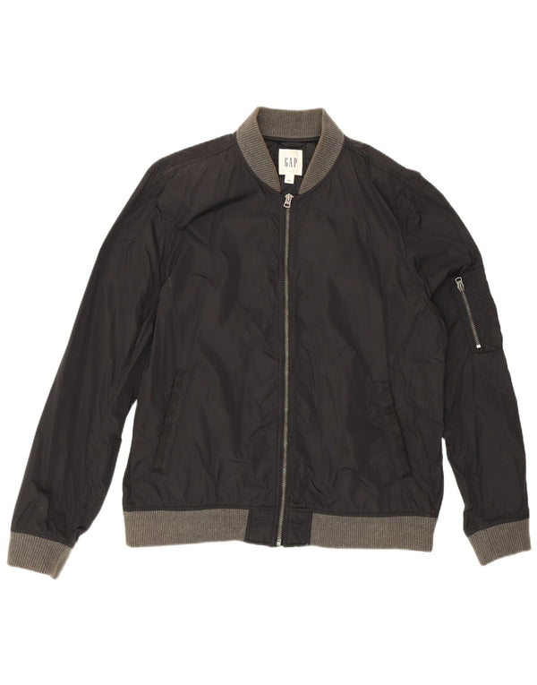 Giubbotto bomber da uomo Gap UK 40 Large nylon nero