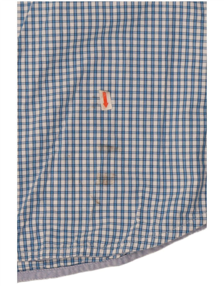 Camicia da uomo Tommy Hilfiger Classic Fit XL blu in cotone a quadretti