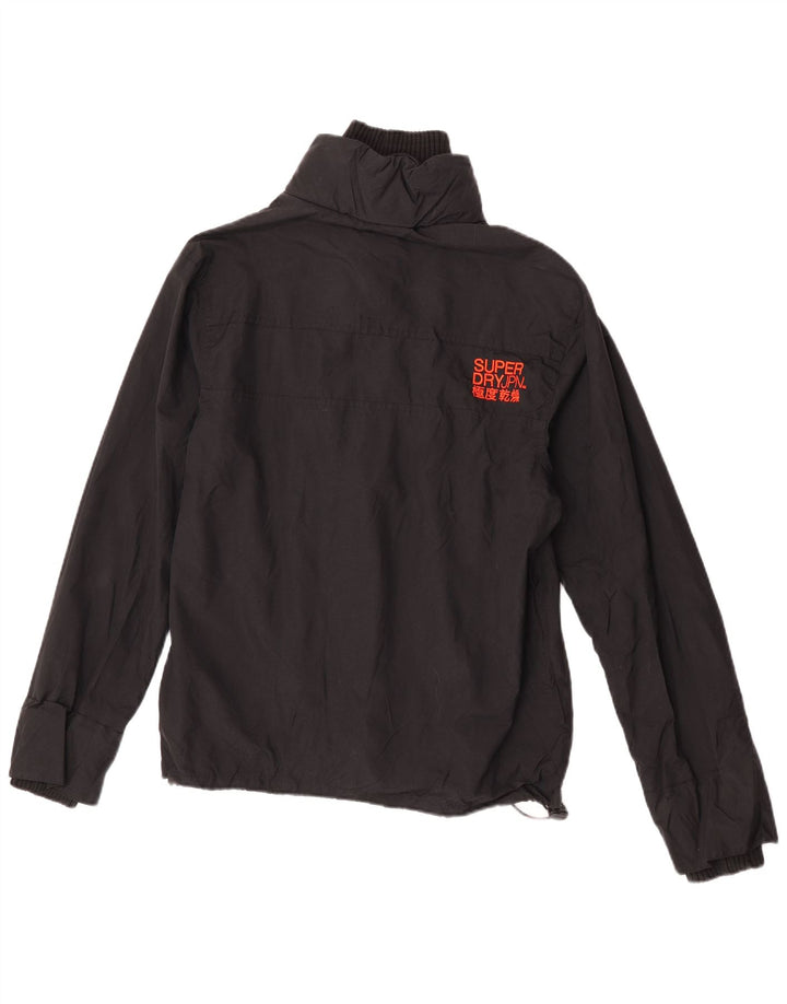 Giacca antipioggia da donna Superdry UK 16 grande nylon nero