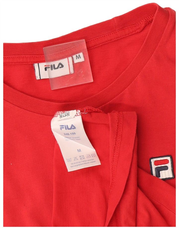 T-shirt da donna Fila Top UK 14 rosso medio in cotone