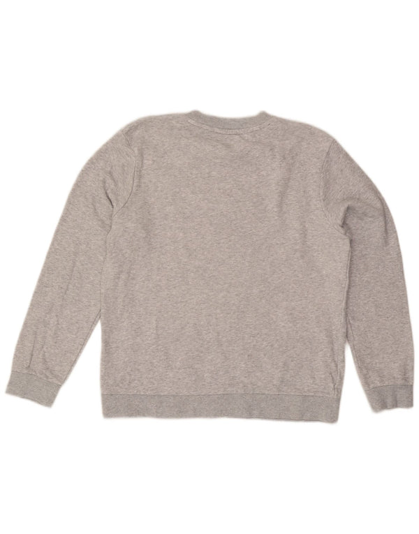 Felpa grafica per ragazzi Fila, maglione 11-12 anni, cotone grigio screziato