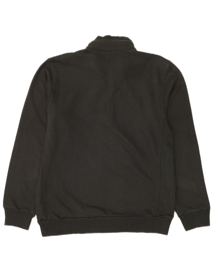Felpa Champion da uomo classica con zip e collo, maglione, cotone nero medio