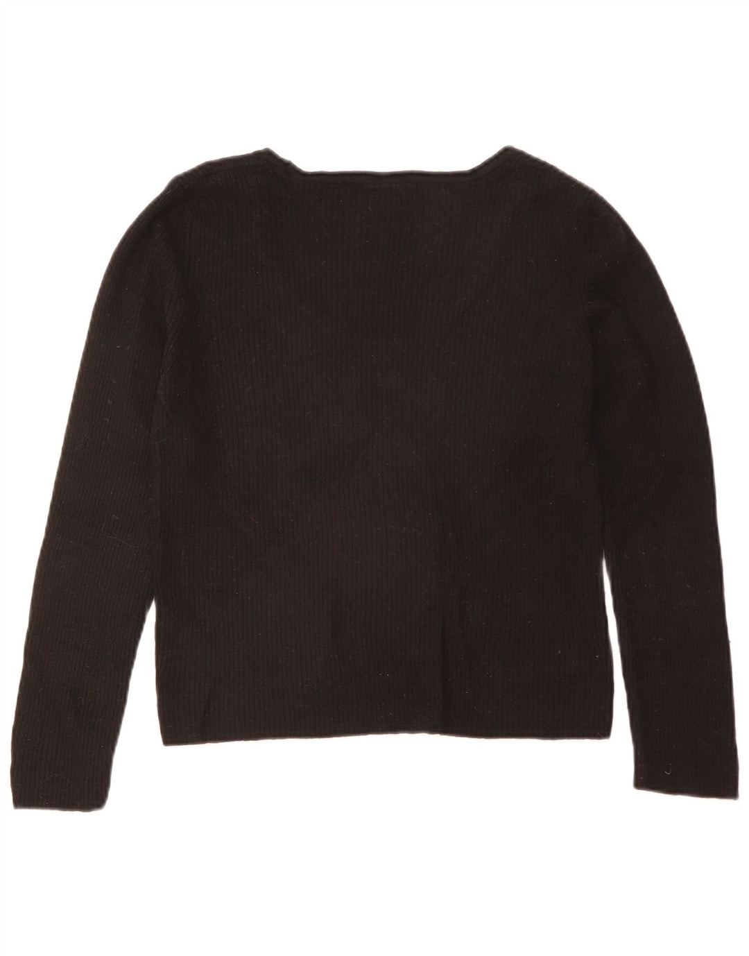 Top Zara da donna a maniche lunghe UK 18 XL viscosa nera