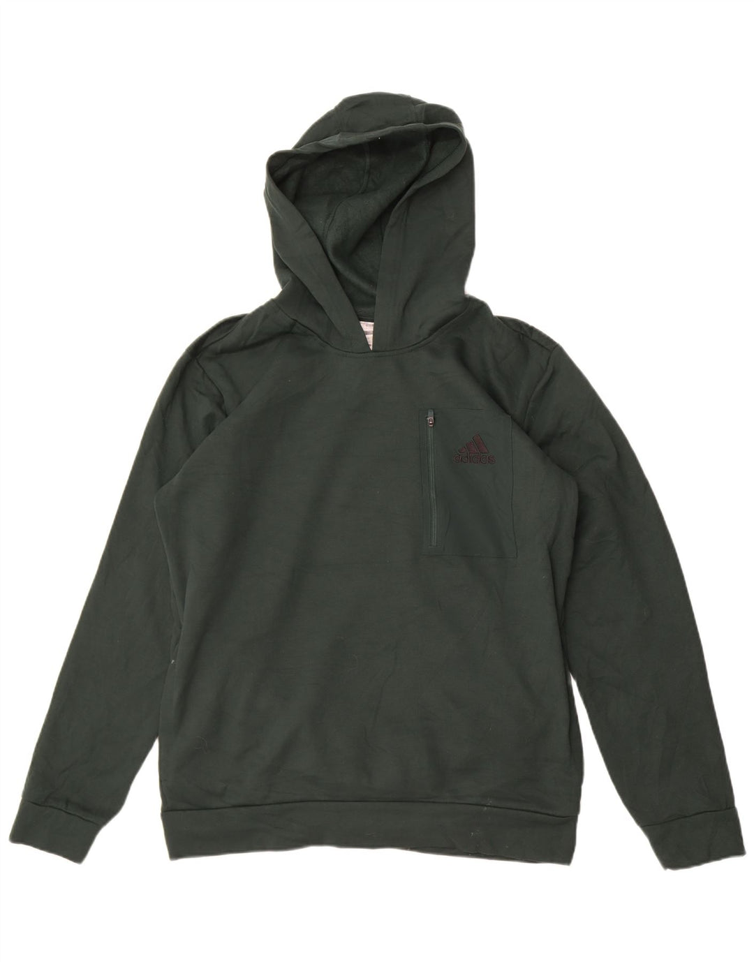 Felpa con cappuccio da uomo Adidas Large verde