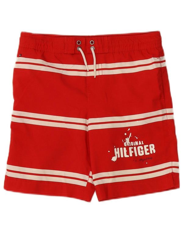Pantaloncini da bagno grafici per ragazzi Tommy Hilfiger 5-6 anni a righe rosse
