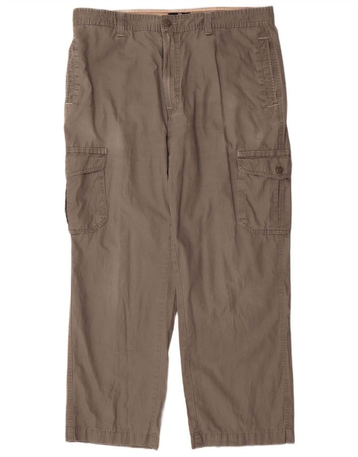 Pantaloni cargo dritti Marks & Spencer da uomo blu Harbour W38 L31 grigi