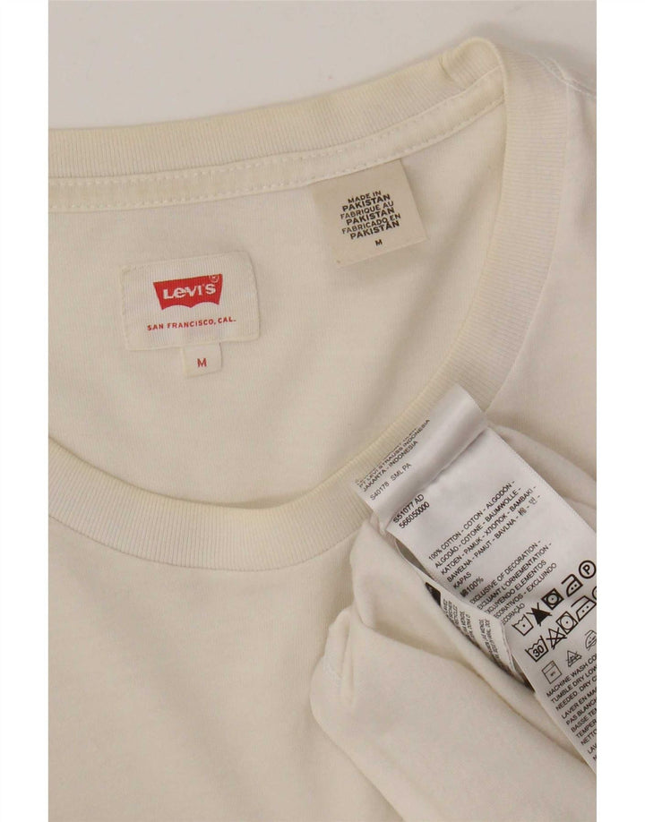 T-shirt da uomo Levi's Top in cotone bianco medio
