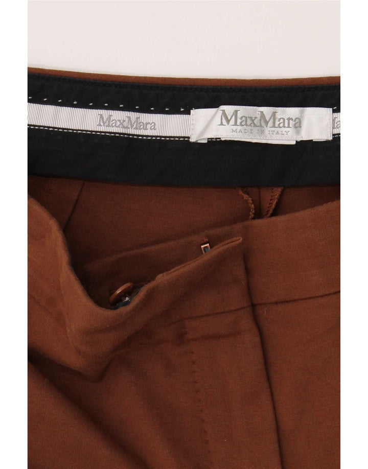 Pantaloni casual slim da donna Max Mara W30 L26 Marrone