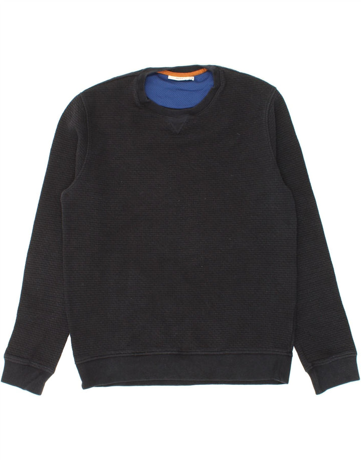 JULES Mens Sweatshirt Jumper Medium Navy Blue Polyester Vintage Jules and Second-Hand Jules from Messina Hembry 