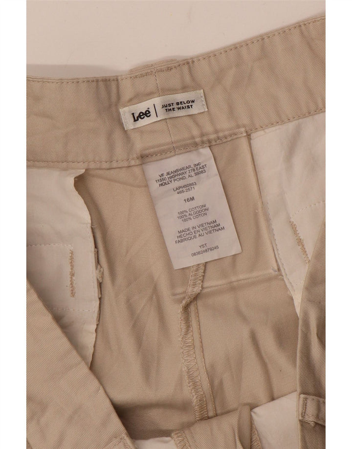 Pantaloni casual dritti da donna LEE US 16 2XL W36 L31 Cotone beige