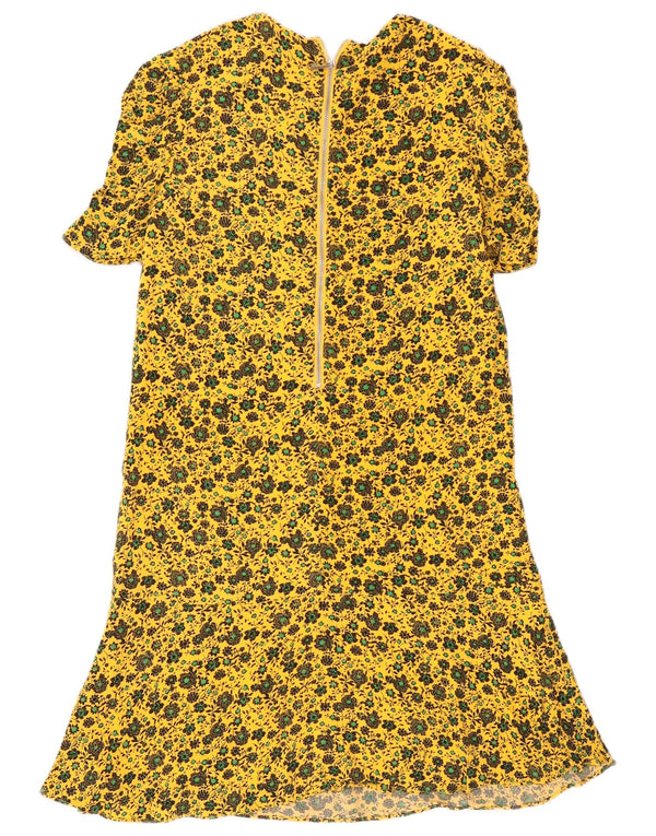 Abito a trapezio da donna Whistle UK 8 piccolo floreale giallo