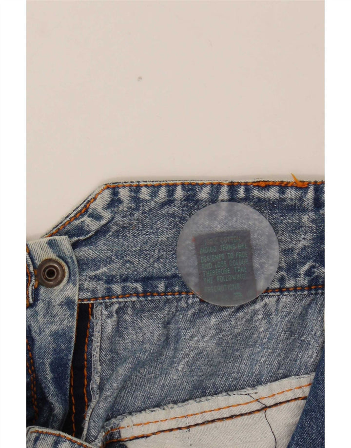 Gonna di jeans vintage da donna IT 42 media W28 cotone blu