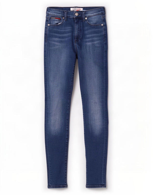 Jeans skinny da donna Tommy Hilfiger W24 L30 cotone blu