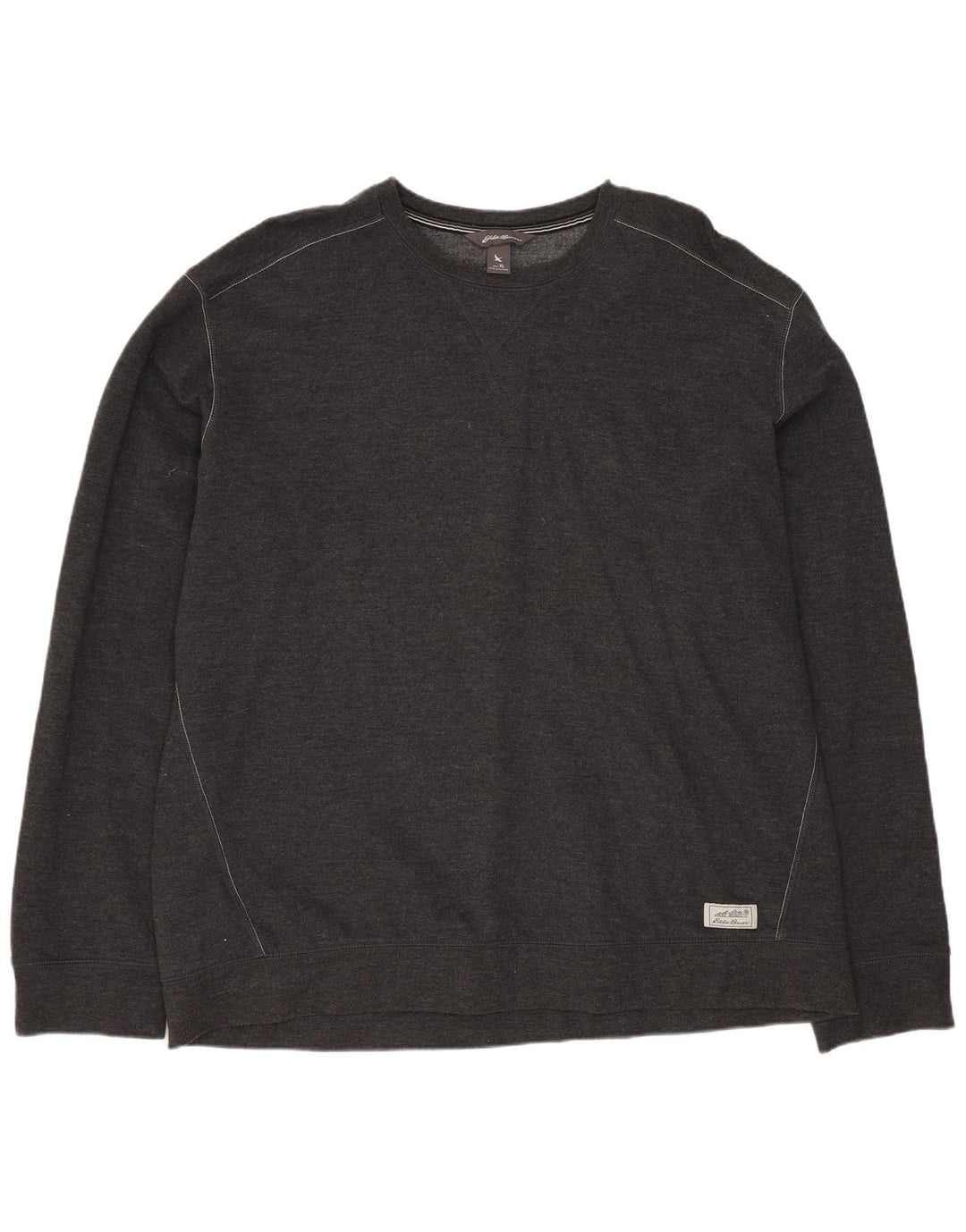 EDDIE BAUER Felpa da uomo Maglione XL Cotone grigio