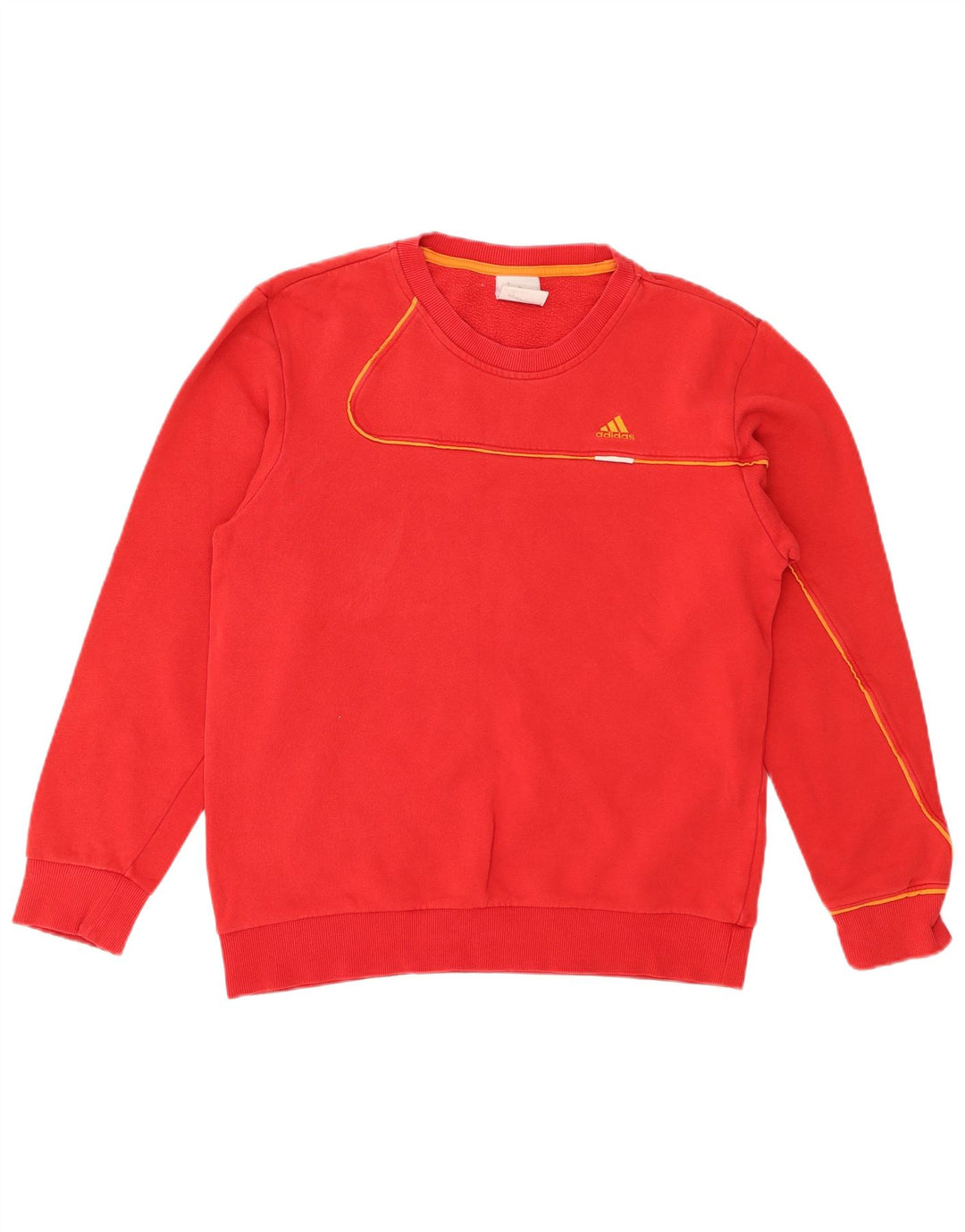 Felpa Adidas Uomo Maglione Piccolo Rosso Cotone