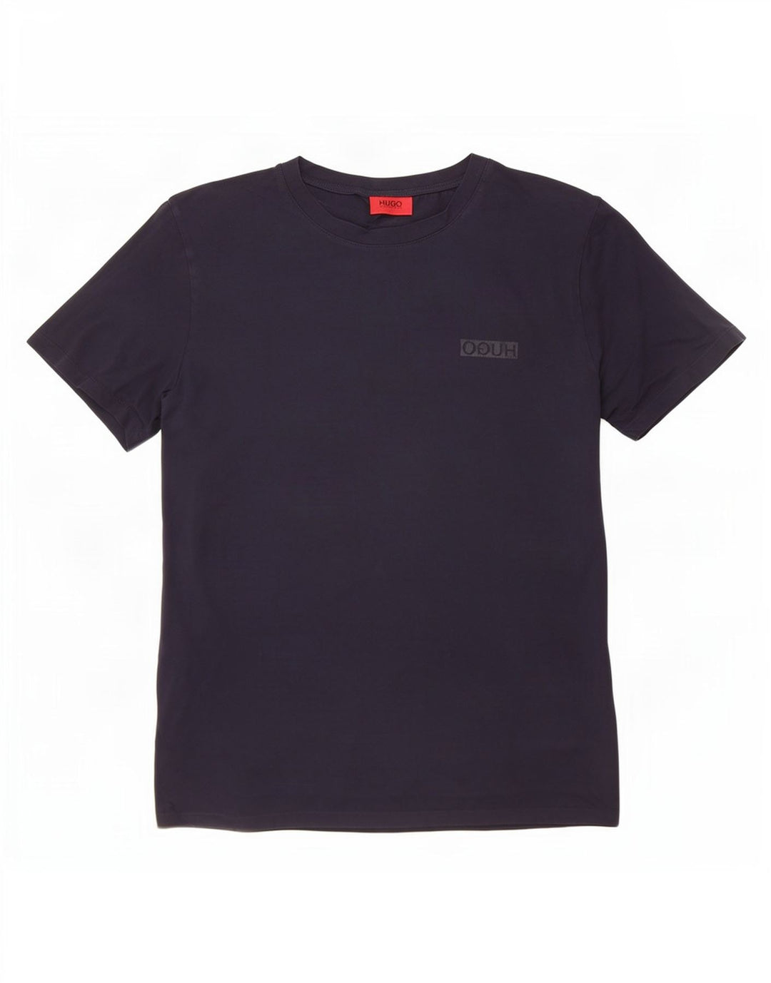 T-shirt da uomo Hugo Boss Top in cotone blu navy medio