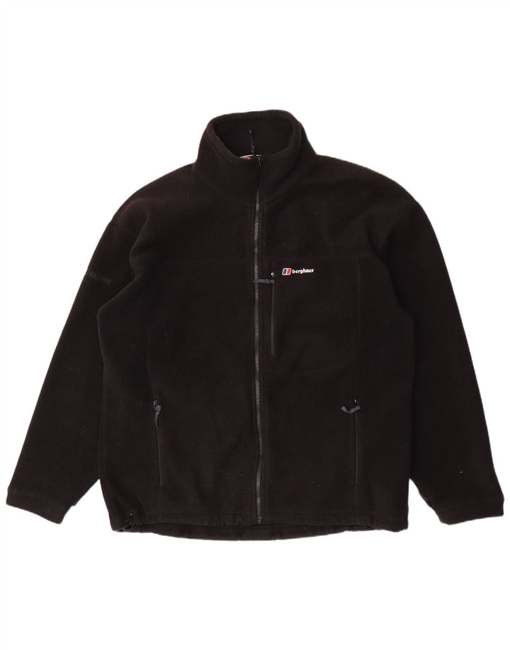 Giacca in pile foderata da uomo BERGHAUS UK 42 XL poliestere nero