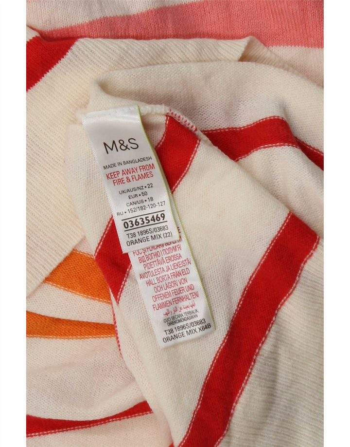 Maglione maglione girocollo da donna Marks & Spencer UK 22 3XL multicolore