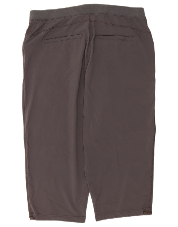 Pantaloni Capri da donna Lee US 14 XL W34 poliestere grigio