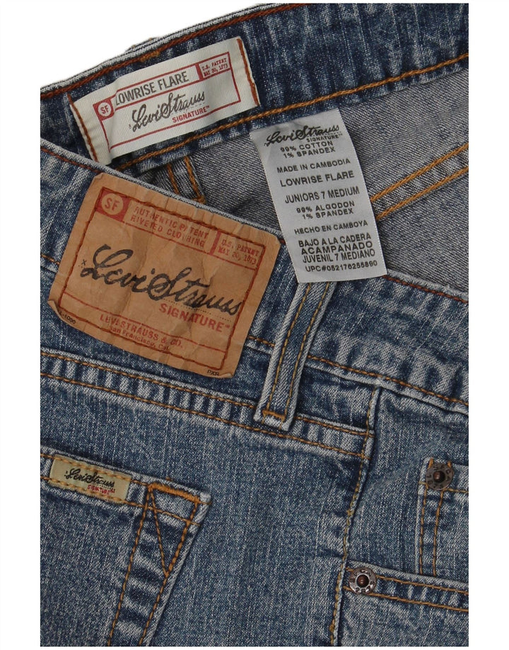 LEVI'S Jeans Svasati Bambina 6-7 Anni W30 L31 Blu Cotone