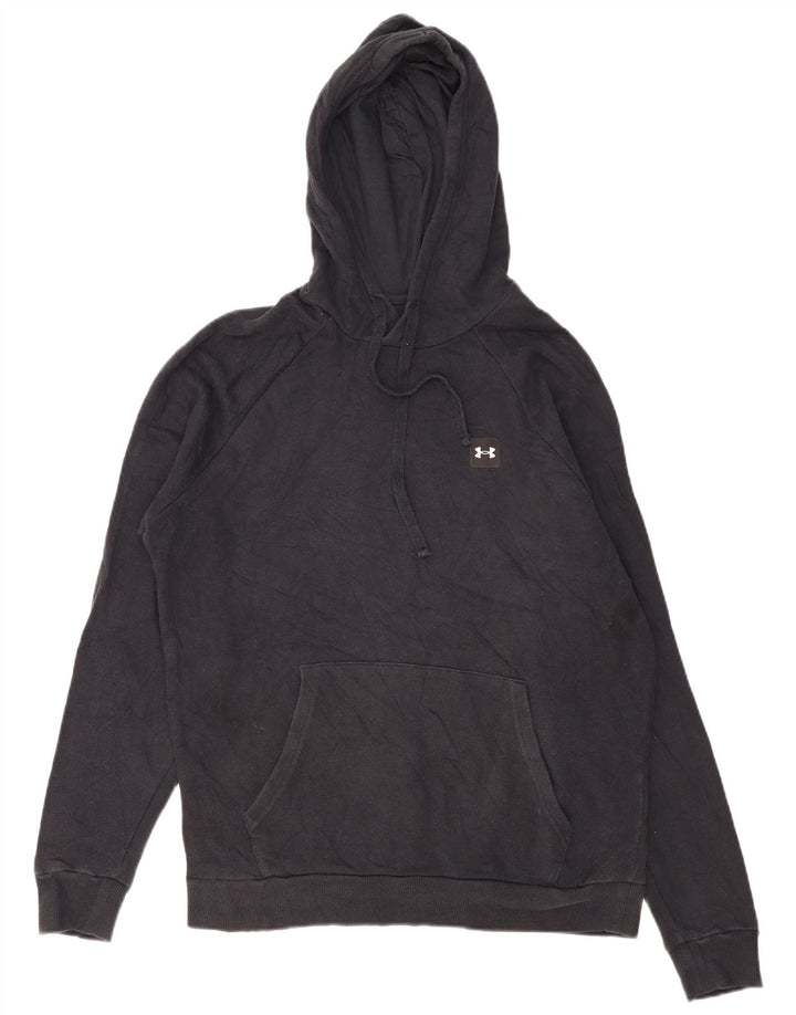 Felpa con cappuccio da uomo Under Armour, cotone nero medio