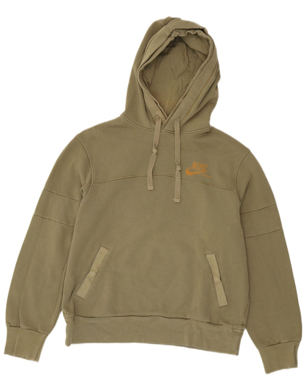 Maglia con cappuccio da uomo Nike UK 42/44 grande cotone kaki