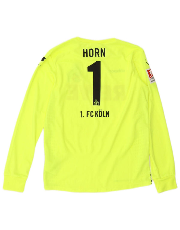 UHLSPORT Maglia grafica da ragazzo FC Koln a maniche lunghe 13-14 anni in poliestere verde
