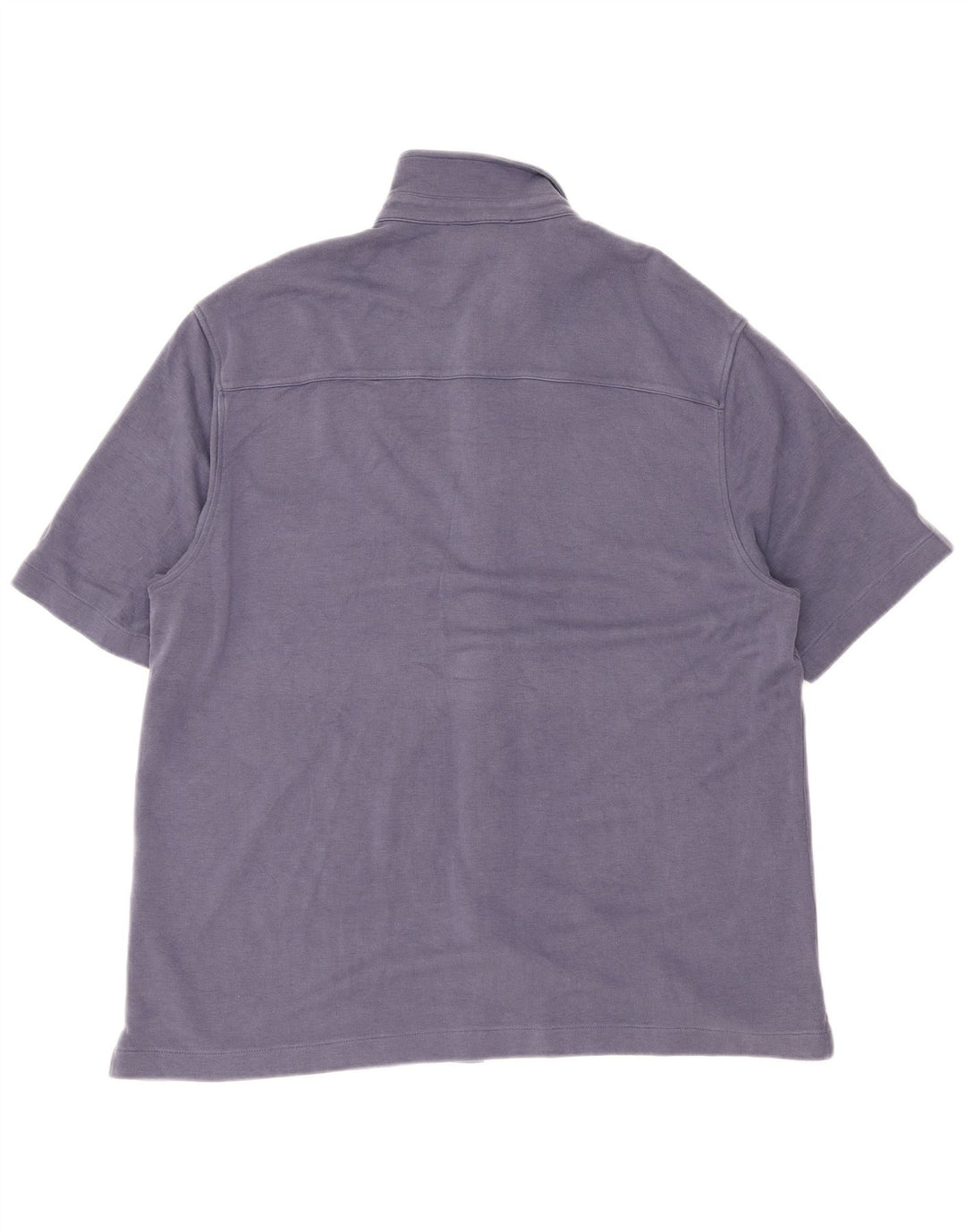 Camicia Cos da uomo a maniche corte grande in Lyocell blu navy