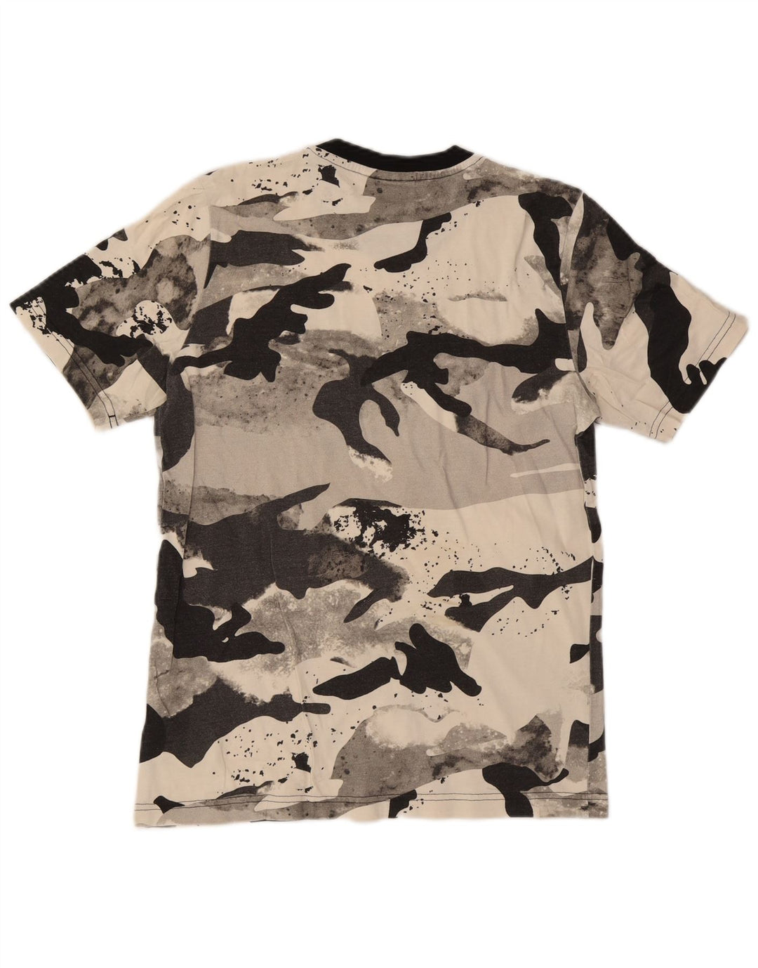 T-shirt da uomo Adidas Top Small in cotone mimetico grigio
