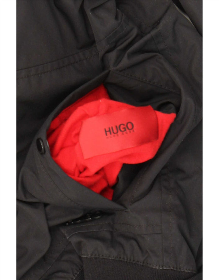 Giacca reversibile da uomo Hugo Boss UK 36 Small Nera in poliammide