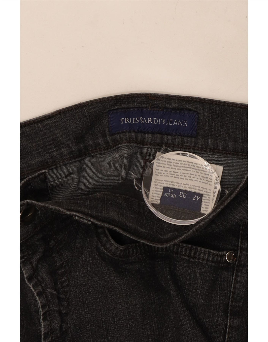 Jeans Dritti Donna TRUSSARDI W31 L27 Grigio