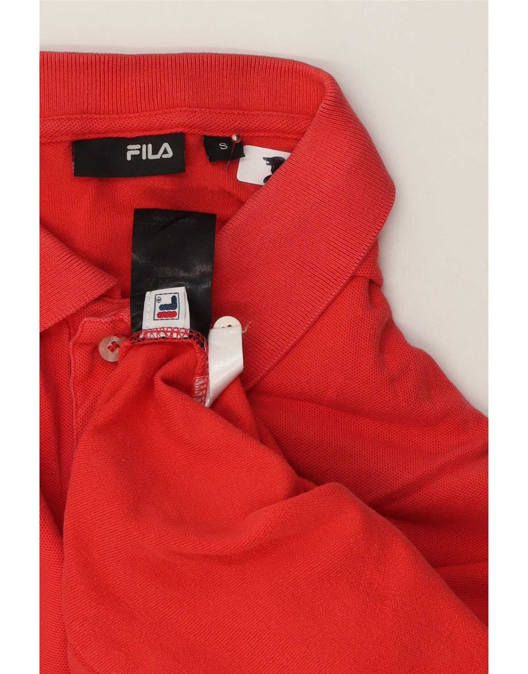 Polo da uomo Fila Small rossa in cotone