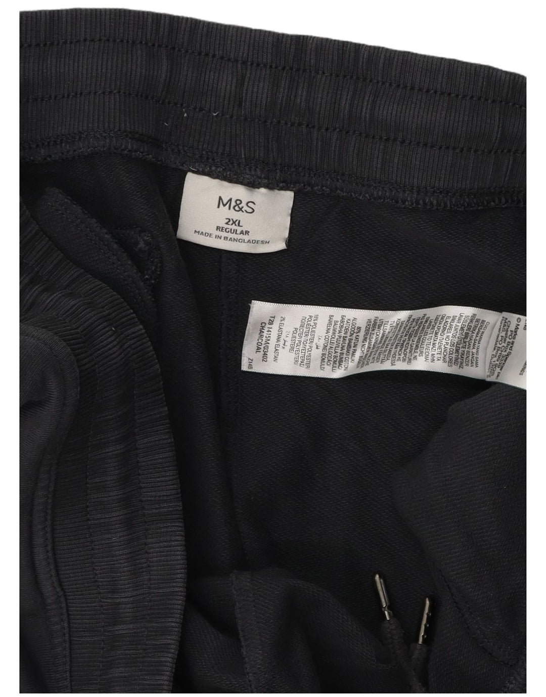 Pantaloni da tuta regolari da uomo Marks & Spencer 2XL cotone grigio