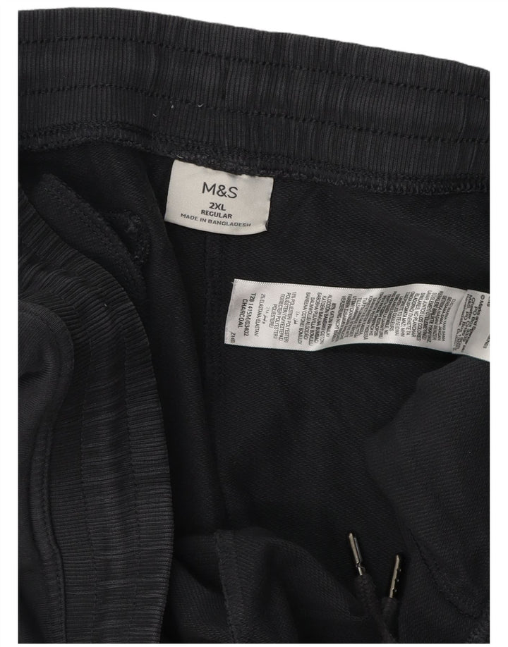 Pantaloni da tuta regolari da uomo Marks & Spencer 2XL cotone grigio
