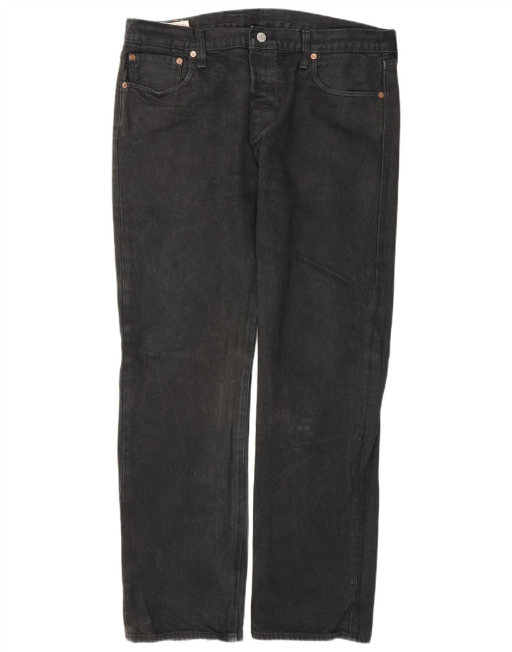 Jeans dritti da uomo Levi's W36 L32 cotone nero