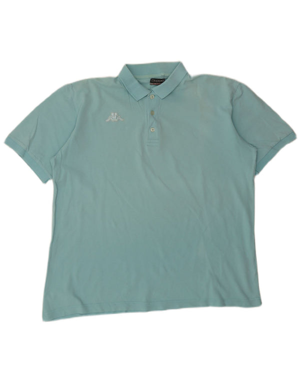 Polo Kappa Uomo XL Turchese Cotone