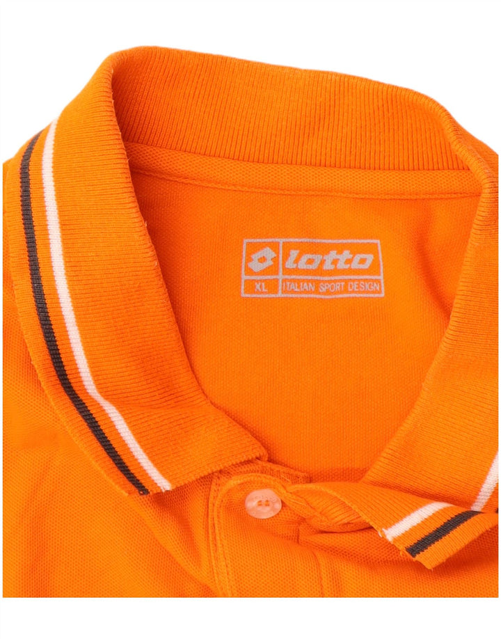 Polo da uomo LOTTO XL in cotone arancione
