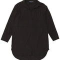 FRENCH CONNECTION Camicia pullover lunga da donna UK 8 piccola nera