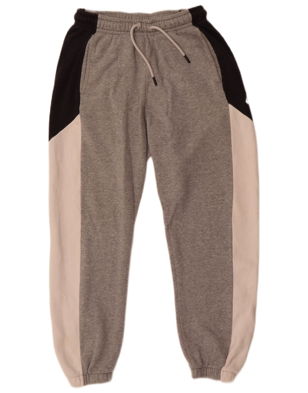 Pantaloni da tuta Nike da uomo, pantaloni da jogging, piccoli, in cotone color block grigio