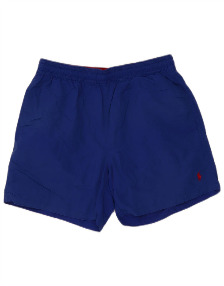 Pantaloncini da bagno da uomo Polo Ralph Lauren in nylon blu medio