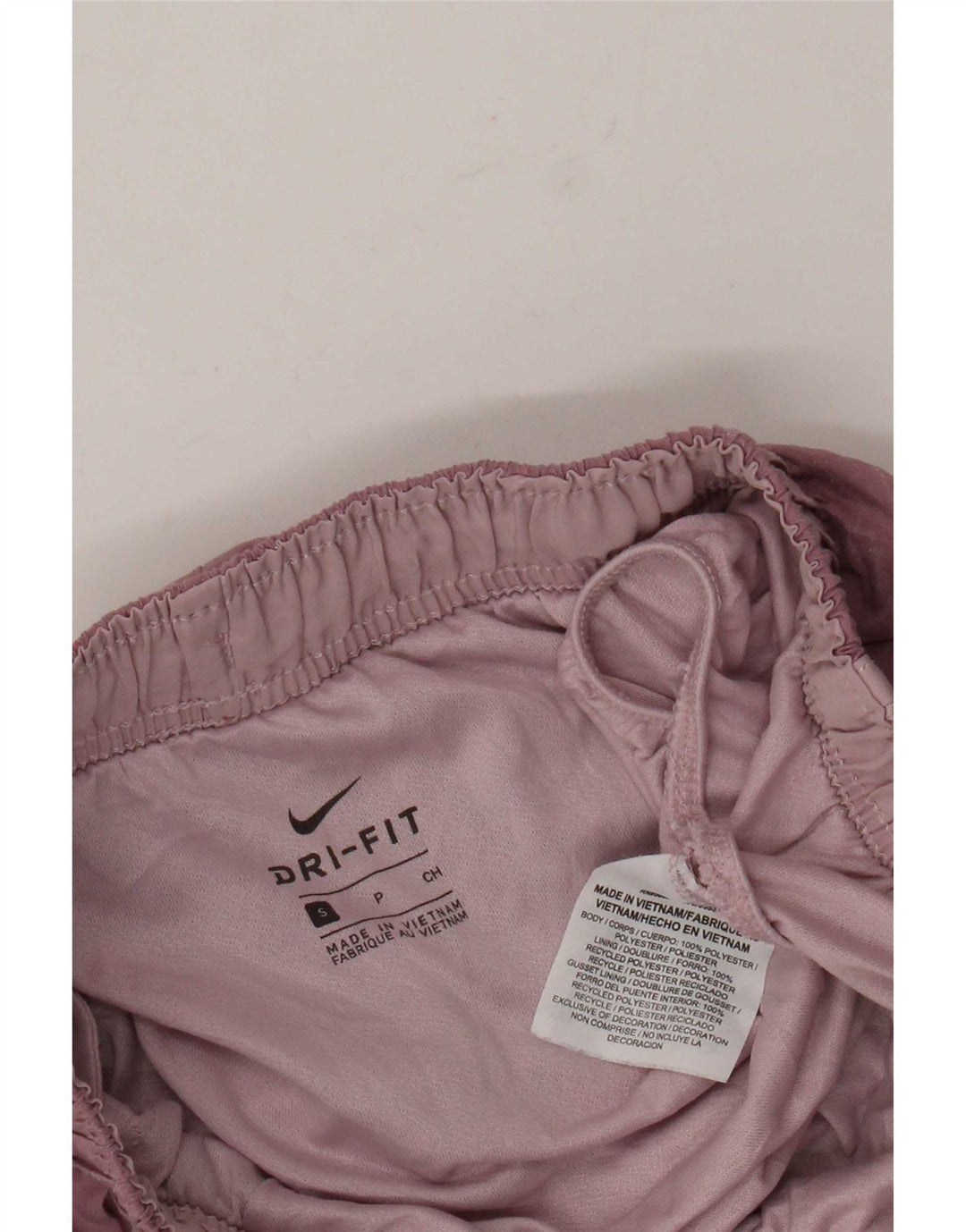 Pantaloncini sportivi Nike da donna Dri Fit UK 8 piccoli in poliestere screziato rosa
