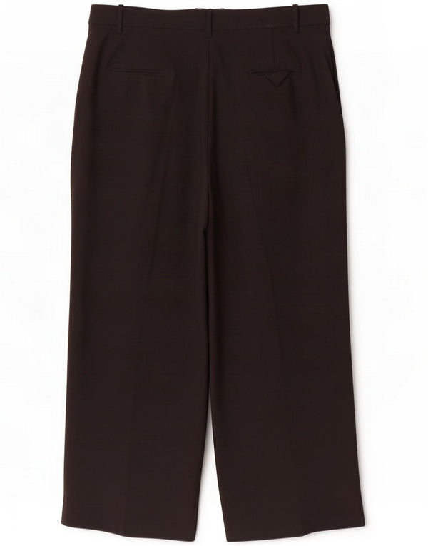 Pantaloni casual da donna a gamba larga a vita alta Zara 2XL W34 L27 Nero