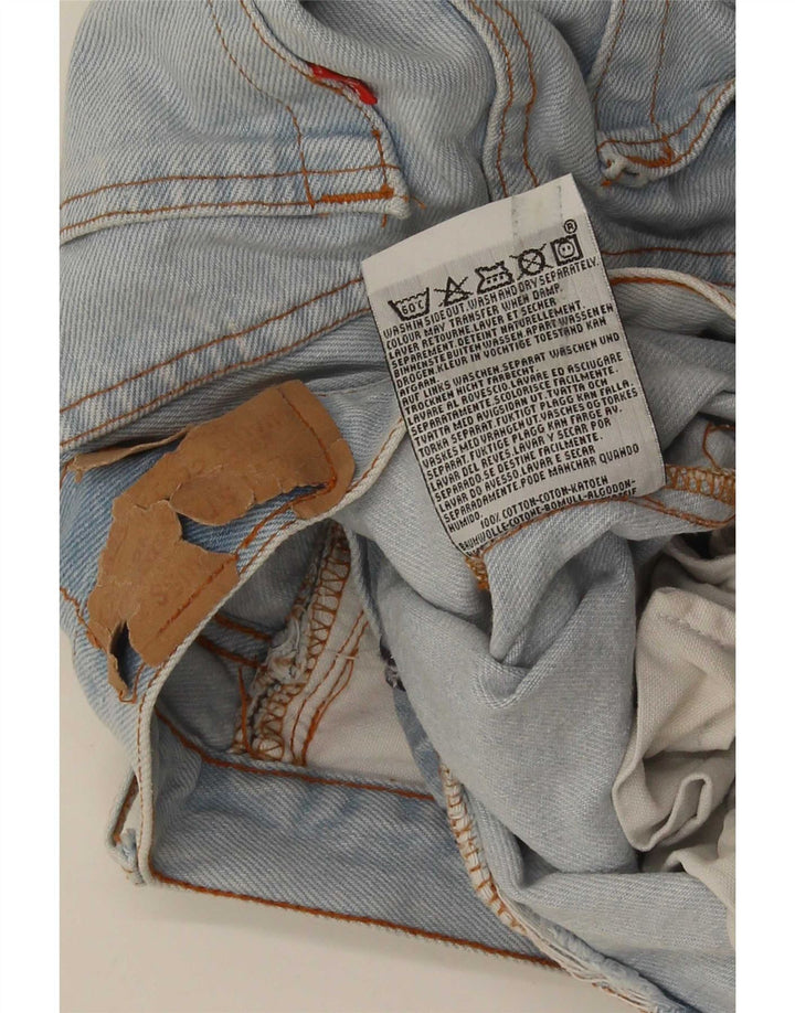 Pantaloncini di jeans Levi's 501 da uomo di grandi dimensioni W34 in cotone blu