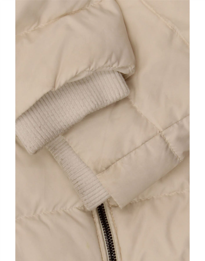 Giacca imbottita da uomo Tommy Hilfiger UK 36 Small Poliestere bianco sporco