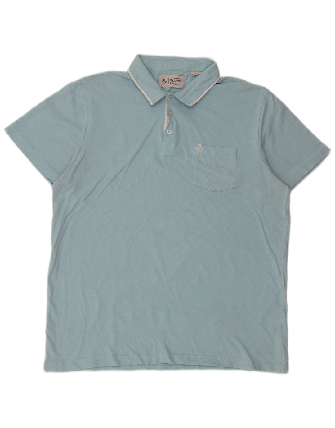 Polo da uomo Penguin XL in cotone blu