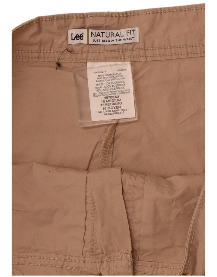 Mini gonna pantalone LEE da donna US 16 2XL cotone marrone